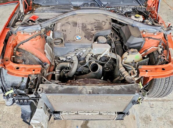 WBA1G9C51GV599366 2016 BMW 2 SERIES Orange უკანა სალონის ხედი