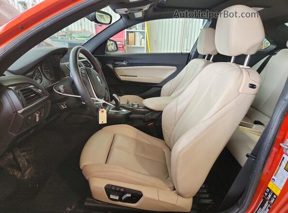WBA1G9C51GV599366 2016 BMW 2 SERIES Orange წინა სალონის ხედი