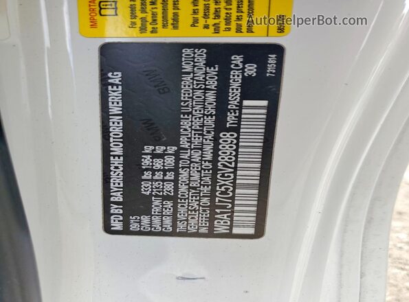 WBA1J7C5XGV289898 2016 BMW M2 Белый Вид подкапотного пространства