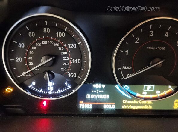 WBA1J9C52GV696397 2016 BMW M2 Black Widok zestawu wskaźników