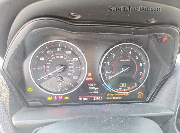 WBA1J9C5XGV696406 2016 BMW M2 Gray Widok zestawu wskaźników