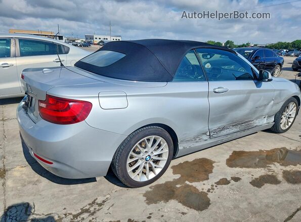 WBA1K9C52GV321946 2016 BMW 2 SERIES Silver Trasero derecho