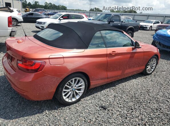 WBA1K9C52GV322367 2016 BMW 2 SERIES Оранжевый Задняя правая четверть