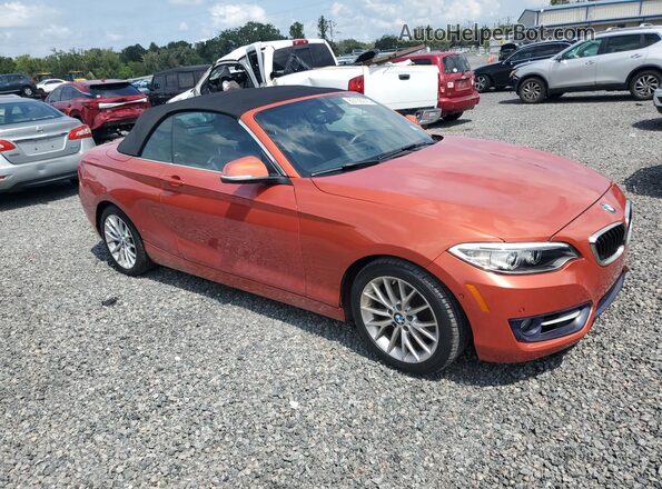 WBA1K9C52GV322367 2016 BMW 2 SERIES Оранжевый Передняя правая четверть