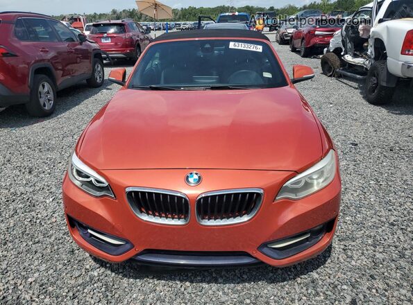 WBA1K9C52GV322367 2016 BMW 2 SERIES Оранжевый Вид спереди