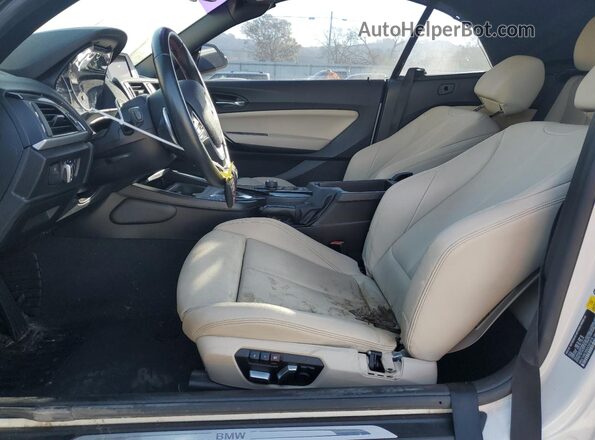 WBA1K9C59GV321619 2016 BMW 2 SERIES White Widok wnętrza z przodu