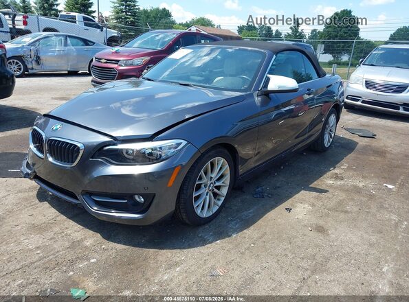 WBA1K9C5XGV321693 2016 BMW 2 SERIES Gray Передня ліва чверть