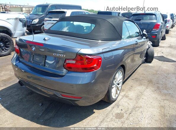 WBA1K9C5XGV321693 2016 BMW 2 SERIES Gray Задня права чверть