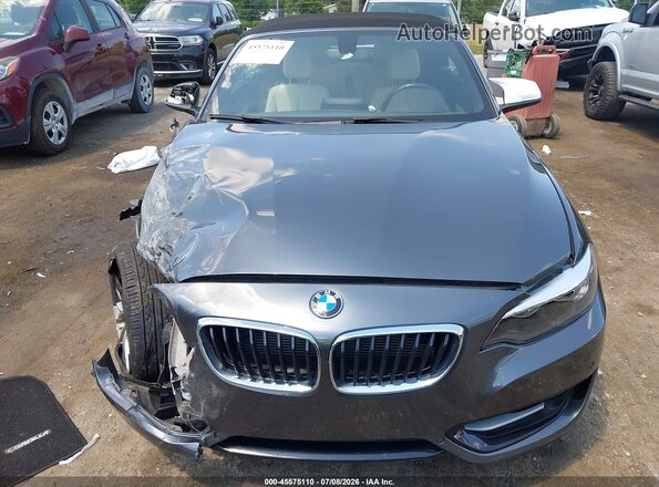 WBA1K9C5XGV321693 2016 BMW 2 SERIES Gray Вид щитка приладів