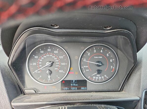 WBA1L9C59GV324954 2016 BMW 2 SERIES Silver Vista del cuadro de instrumentos