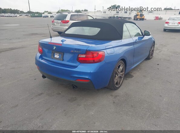 WBA1M1C53GV394593 2016 BMW M2 Blue Հետևի աջ