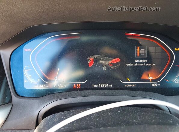 WBA23AT03PCN00578 2023 BMW 4 SERIES Black Instrument cluster view