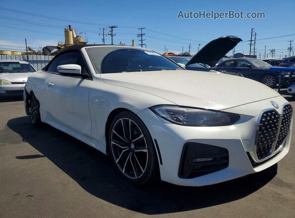 WBA23AT08MCG80333 2021 BMW 4 SERIES White Przód prawy