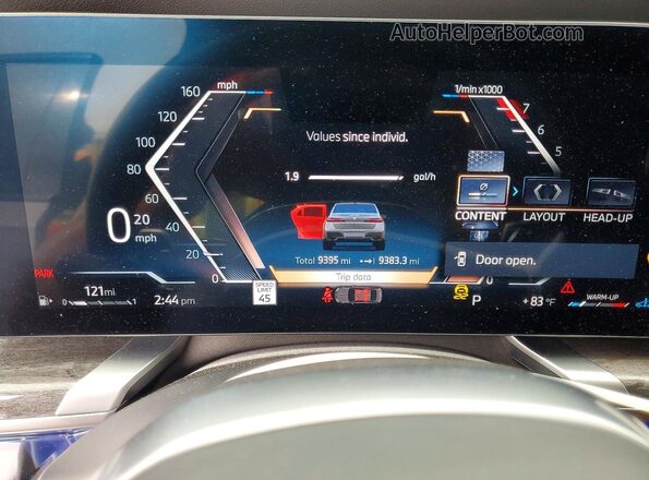 WBA23EH00RCP97991 2024 BMW 7 SERIES Gray Widok zestawu wskaźników