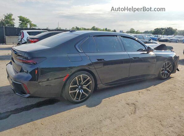 WBA23EH08PCM14277 2023 BMW 7 SERIES Черный Задняя правая четверть