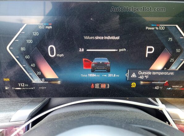 WBA23EH08RCT01853 2024 BMW 7 SERIES Black Instrument cluster view