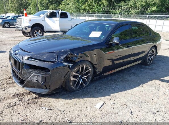 WBA23EH0XPCM14278 2023 BMW 7 SERIES Black Առջևի ձախ երեք քառորդ տեսարան