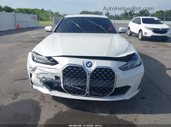 WBA23FB06SFU07298 2025 BMW 4 SERIES White Widok zestawu wskaźników