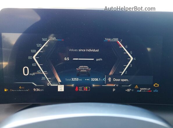 WBA23GG02T7V43163 2026 BMW 2 SERIES Black ხელსაწყოთა პანელის ხედი