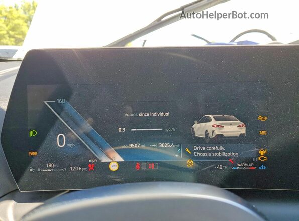 WBA23GG09S7S20565 2025 BMW 2 SERIES Белый Вид щитка приборов
