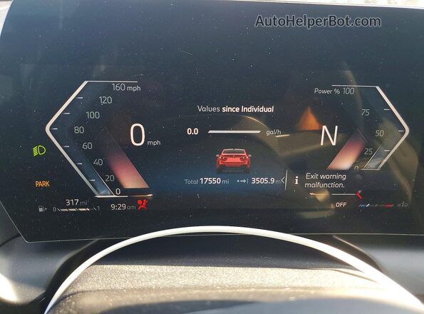 WBA23GG09S7T56081 2025 BMW 2 SERIES Красный Вид щитка приборов