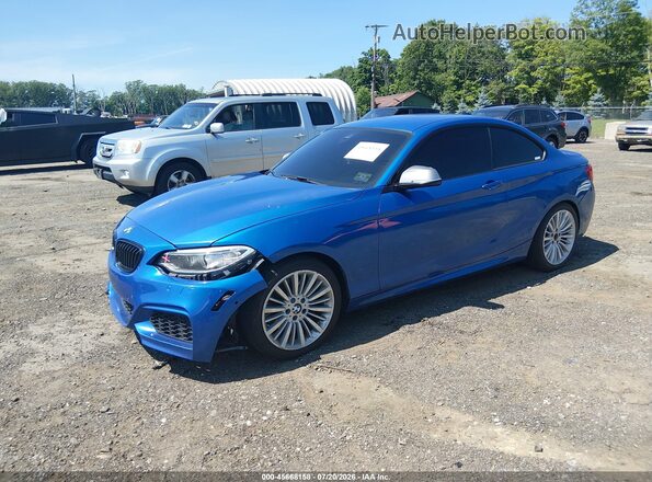 WBA2G3C33HV986714 2017 BMW M2 Blue Front left