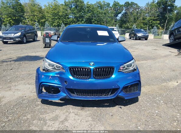 WBA2G3C33HV986714 2017 BMW M2 Blue Rear interior view