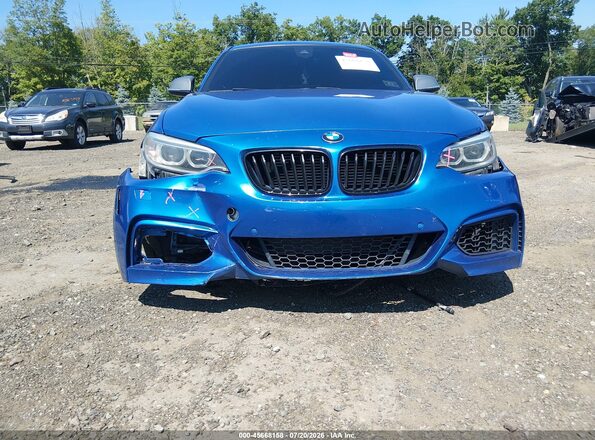 WBA2G3C33HV986714 2017 BMW M2 Blue Front view