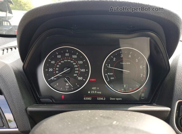 WBA2H9C36HV642553 2017 BMW 2 SERIES Blue Widok zestawu wskaźników