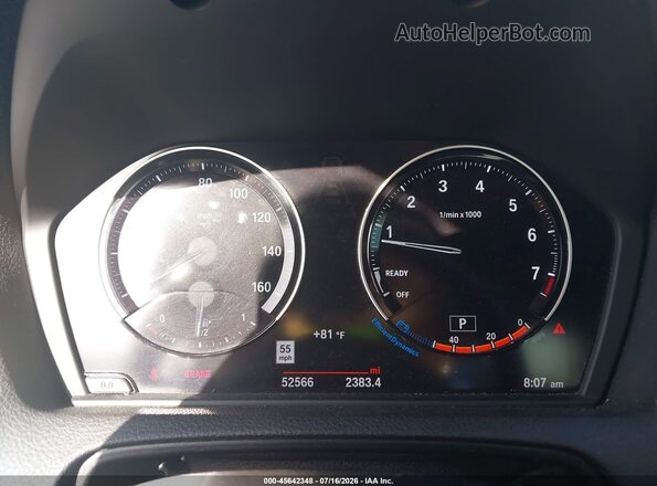 WBA2J3C06L7D95526 2020 BMW 2 SERIES Gray Вид задніх сидінь