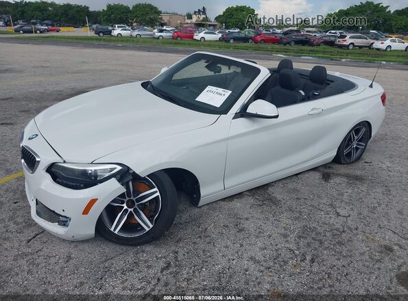 WBA2K9C35H7A26237 2017 BMW 2 SERIES White წინა მარცხენა ხედი სამი მეოთხედიდან