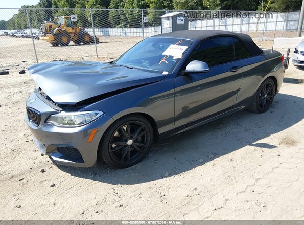WBA2L1C30HV666511 2017 BMW M2 Gray წინა მარცხენა ხედი სამი მეოთხედიდან