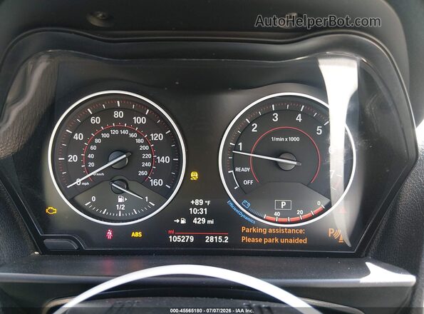 WBA2L1C30HV666511 2017 BMW M2 Gray უკანა სავარძლების ხედი