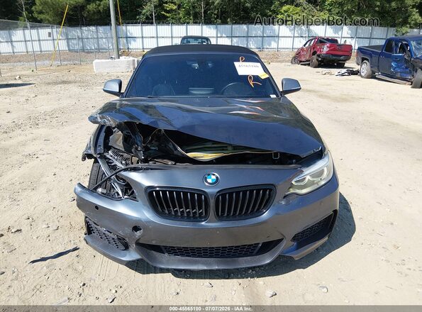 WBA2L1C30HV666511 2017 BMW M2 Gray უკანა სალონის ხედი