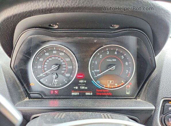 WBA2L3C32HV667882 2017 BMW M2 Silver ხელსაწყოთა პანელის ხედი