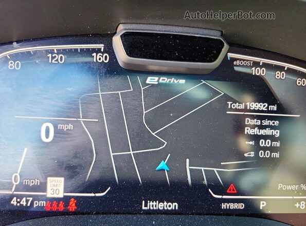 WBA33AG01PCM24311 2023 BMW 5 SERIES Blue Սարքավորումների վահանակի տեսք