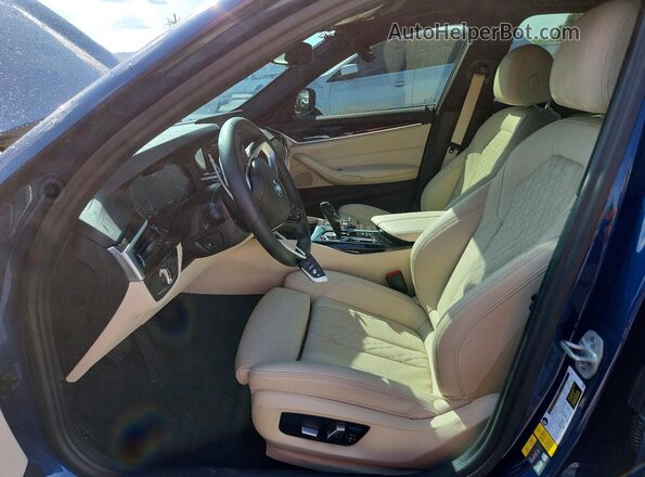 WBA33AG01PCM24311 2023 BMW 5 SERIES Blue Սալոնի դիմացի տեսք