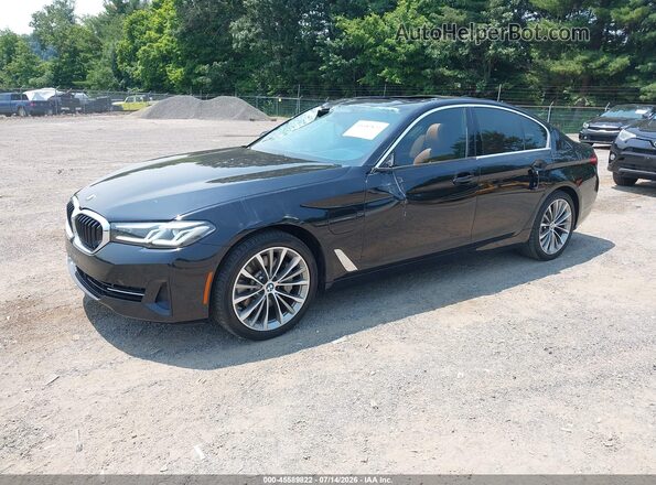 WBA33AG08MCG69346 2021 BMW 5 SERIES Black Front left