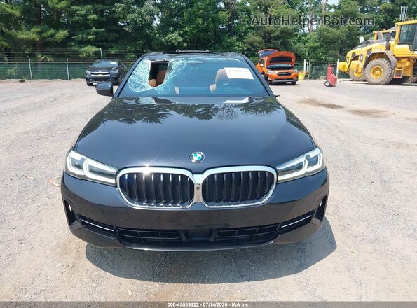 WBA33AG08MCG69346 2021 BMW 5 SERIES Black Instrument cluster view