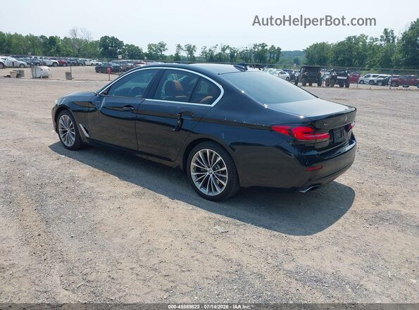 WBA33AG08MCG69346 2021 BMW 5 SERIES Black Rear left