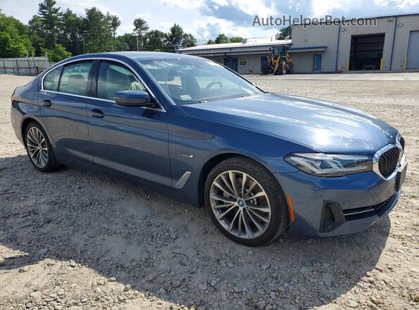 WBA33AG08PCM53871 2023 BMW 5 SERIES Blue Delantero derecho