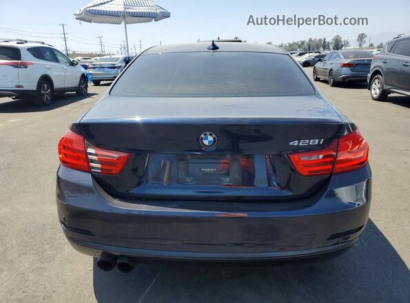 WBA3N7C54GK225550 2016 BMW 4 SERIES Blue Rear view