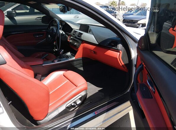 WBA3N7C57GK226630 2016 BMW 4 SERIES White Widok wnętrza z przodu