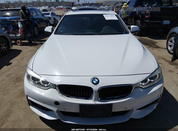 WBA3N7C57GK226630 2016 BMW 4 SERIES White Widok zestawu wskaźników