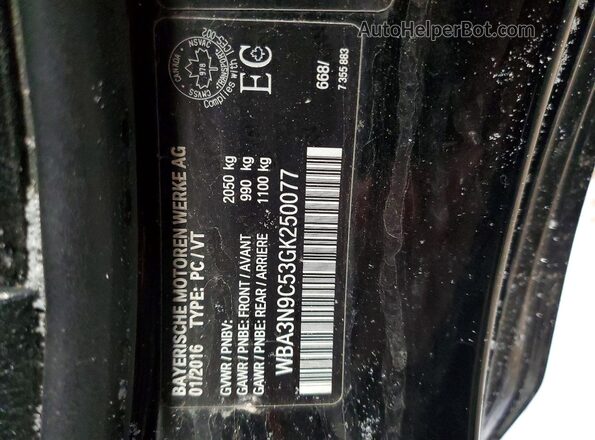 WBA3N9C53GK250077 2016 BMW 4 SERIES Black Շարժիչի բաժամունքի տեսք