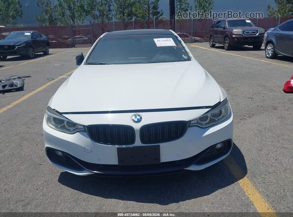 WBA3R1C50GK529668 2016 BMW 4 SERIES White Widok wnętrza z tyłu