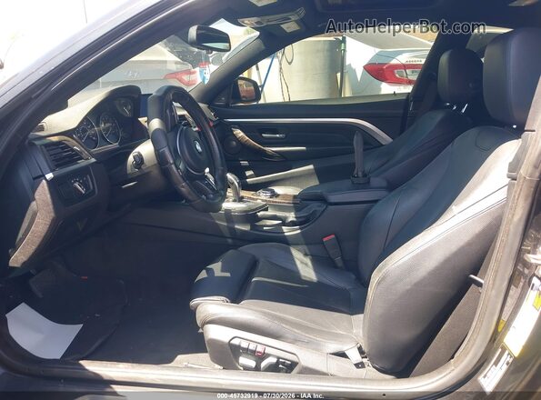 WBA3R1C55GK529231 2016 BMW 4 SERIES Black Widok wnętrza z przodu