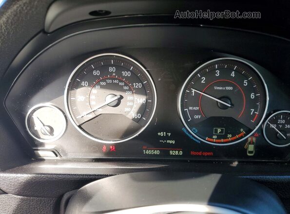 WBA3R1C56GK529447 2016 BMW 4 SERIES Gray Instrument cluster view