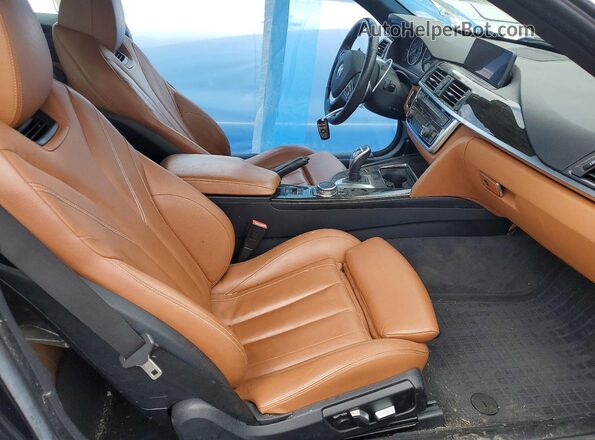 WBA3T1C50GP822135 2016 BMW 4 SERIES Blue Widok wnętrza z przodu