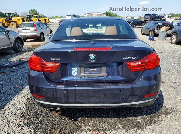 WBA3T1C50GP822135 2016 BMW 4 SERIES Blue Widok z tyłu